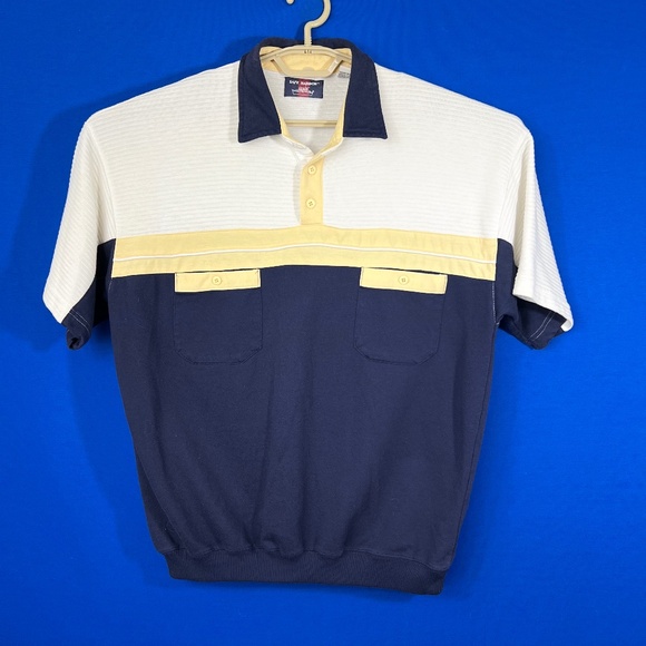 VINTAGE |•SAFE HARBOR•| Classic Vtg Shirt Loose Fit Ribbed Hem Size Large - Picture 1 of 8